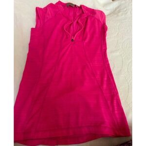 Athleta Pink Ace‎ Tennis Dress Sleeveless Half Zip Athletic XXS Activewear